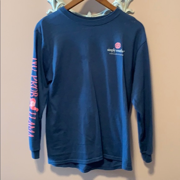 Simply Southern “Drama Llama” long sleeve top - Picture 2 of 4